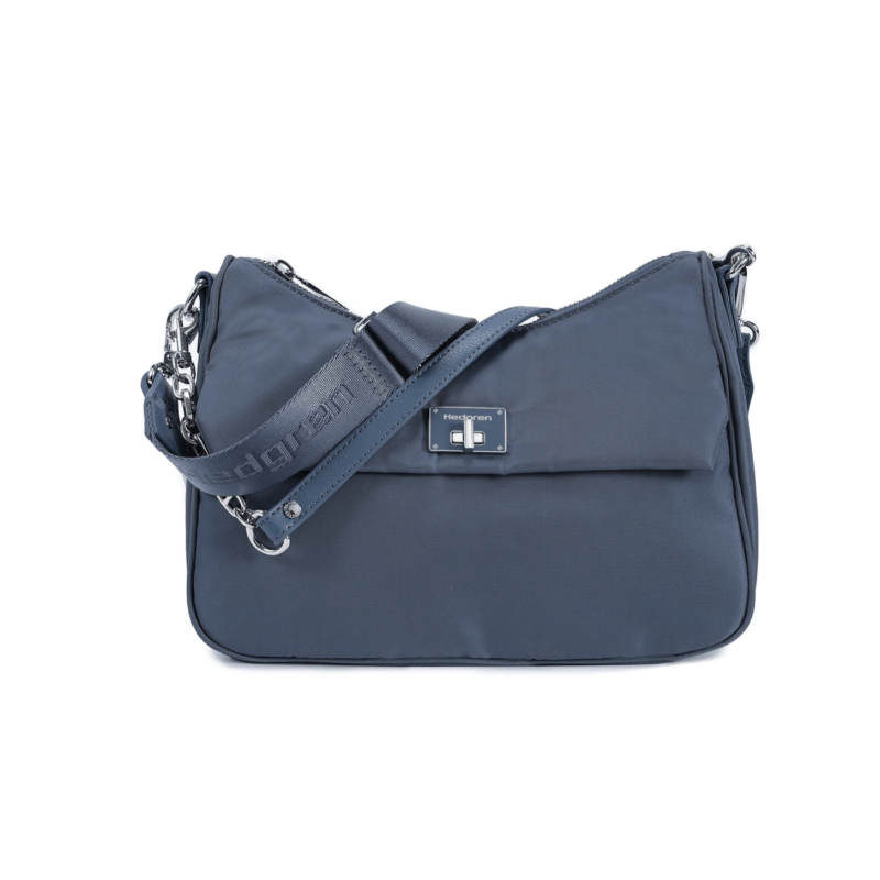 Hedgren HLBR07-368 Unity Hobo, Τσάντα Γυναικεία Ώμου/Χιαστί, Πολυεστέρας, Μπλε