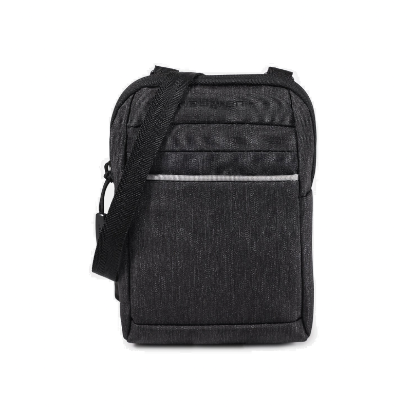 Hedgren HLNO06-176 Lineo Linear Slim, Τσαντάκι Ώμου/Χιαστί, Πολυεστέρας, Ανθρακί