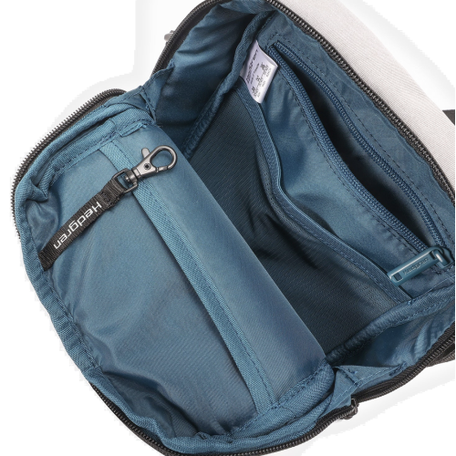 Hedgren HLNO06-250 Lineo Linear Slim, Τσαντάκι Ώμου/Χιαστί, Πολυεστέρας, Γκρι