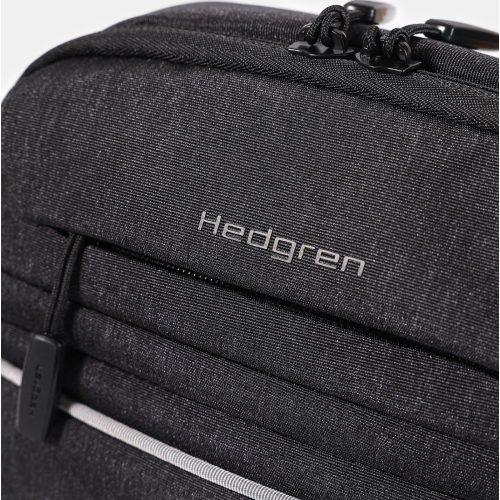 Hedgren HLNO07-176 Lineo Contour, Τσαντάκι Χιαστί, Πολυεστέρας, Ανθρακί