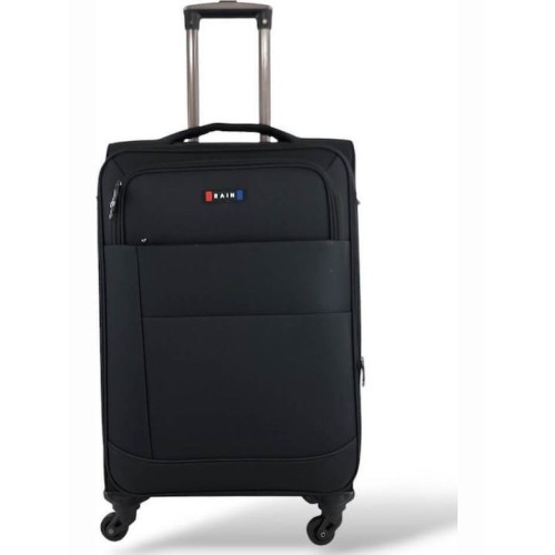 Rain RB2007-24, Βαλίτσα Μεσαία, Αδιάβροχο Ύφασμα, Μαύρο