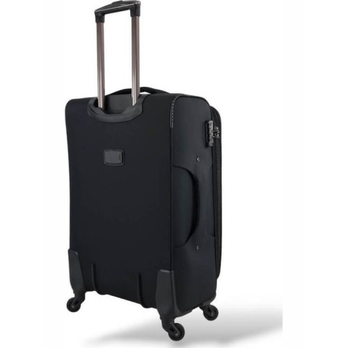 Rain RB2007-24, Βαλίτσα Μεσαία, Αδιάβροχο Ύφασμα, Μαύρο