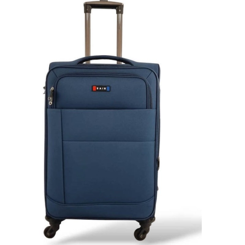 Rain RB2007-24, Βαλίτσα Μεσαία, Αδιάβροχο Ύφασμα, Μπλε