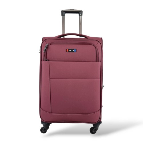 Rain RB2007-24, Βαλίτσα Μεσαία, Αδιάβροχο Ύφασμα, Μπορντό