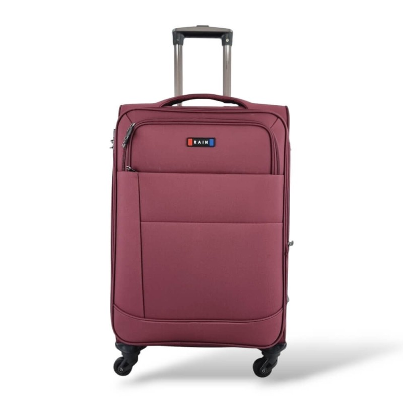 Rain RB2007-24, Βαλίτσα Μεσαία, Αδιάβροχο Ύφασμα, Μπορντό