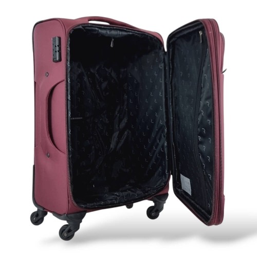 Rain RB2007-24, Βαλίτσα Μεσαία, Αδιάβροχο Ύφασμα, Μαύρο