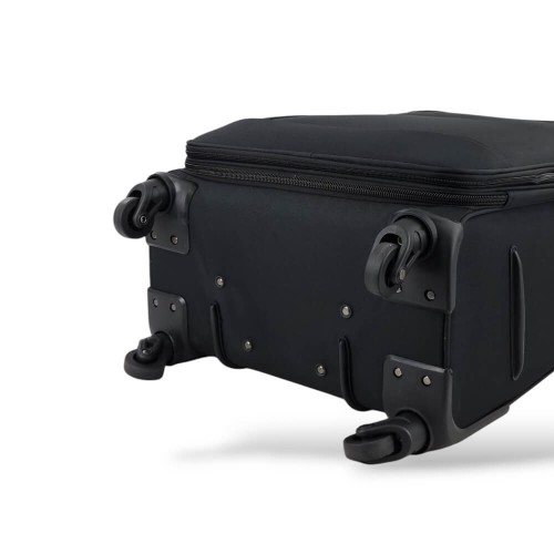 Rain RB2007-Set, Βαλίτσα Σετ, Αδιάβροχο Ύφασμα, Μαύρο