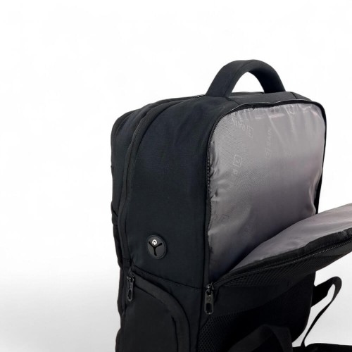 Rain RBP1020, Σακίδιο Πλάτης, Αδιάβροχο Ύφασμα, Μαύρο