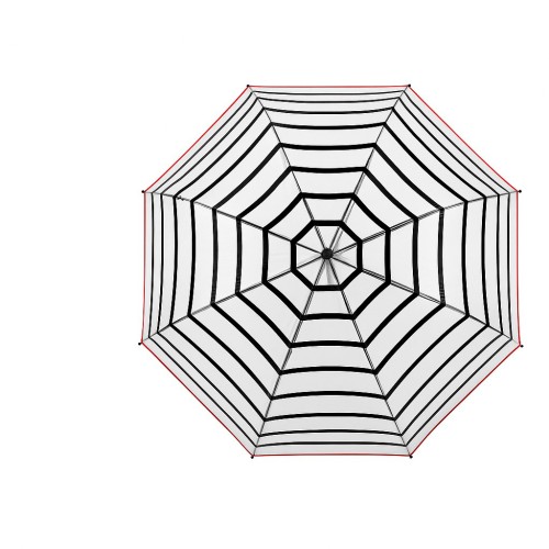 Rain A-958 Stripes, Ομπρέλα Αυτόματη, Μπαστούνι, Διάφανο