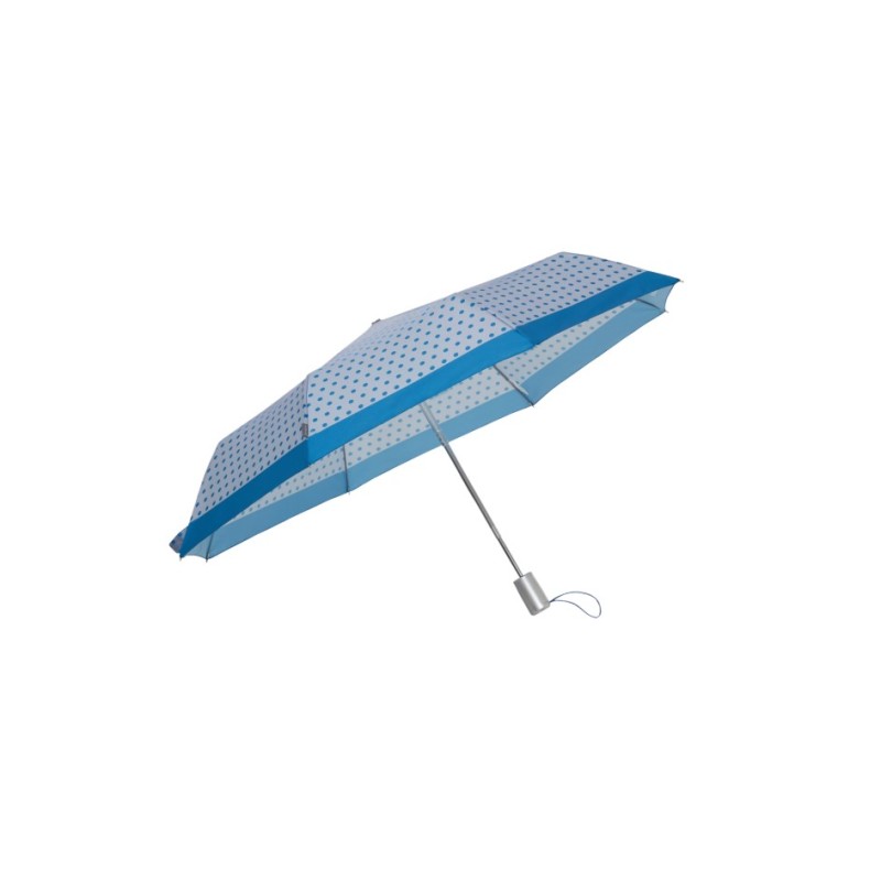 Samsonite 108966-A726 Alu Drop, Ομπρέλα Αυτόματη, Μπλε Πουά