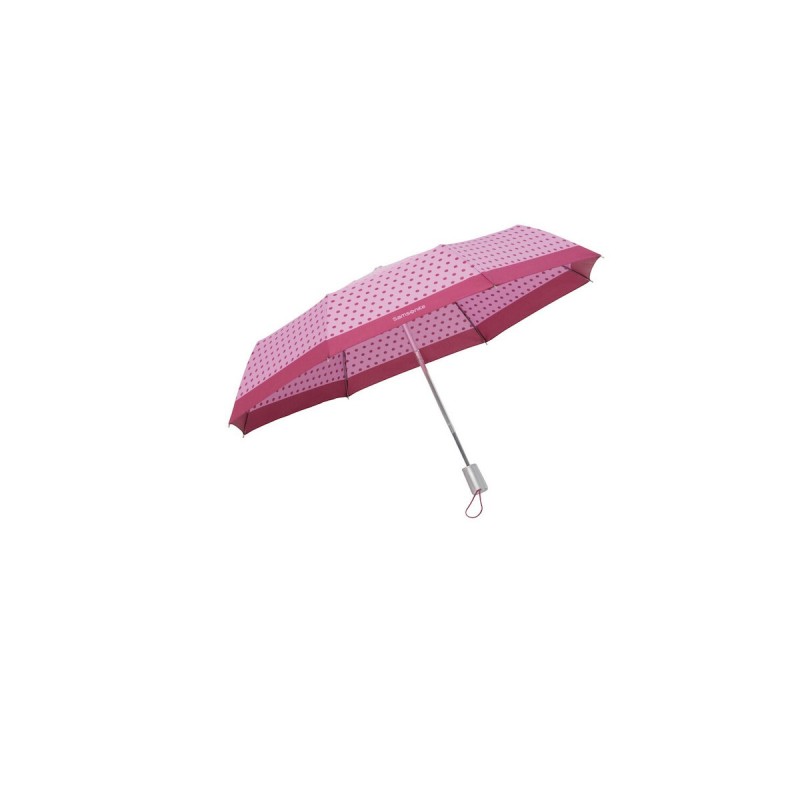 Samsonite 108966-L251 Alu Drop, Ομπρέλα Αυτ΄οματη, Ροζ Πουά