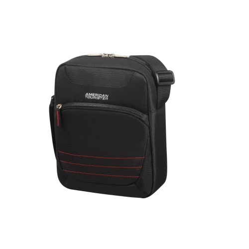 American Tourister 110536-1041 Bombay Beach, Ανδρικό  Τσαντάκι Χιαστί, Ύφασμα, Μαύρο