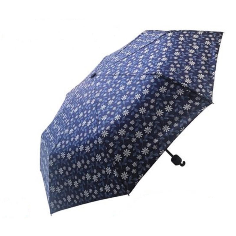 Rain A-1111A, Ομπρέλα Χειροκίνητη, Εμπριμέ Μπλε