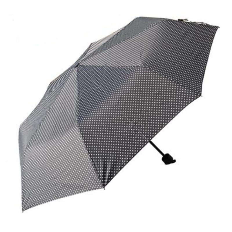Rain A-1111C, Ομπρέλα Χειροκίνητη, Εμπριμέ Μαύρο