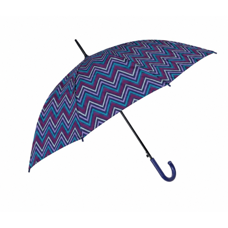 Rain A-12072 Elegance, Ομπρέλα Μπαστούνι, Αυτόματη, Εμπριμέ Μπλε