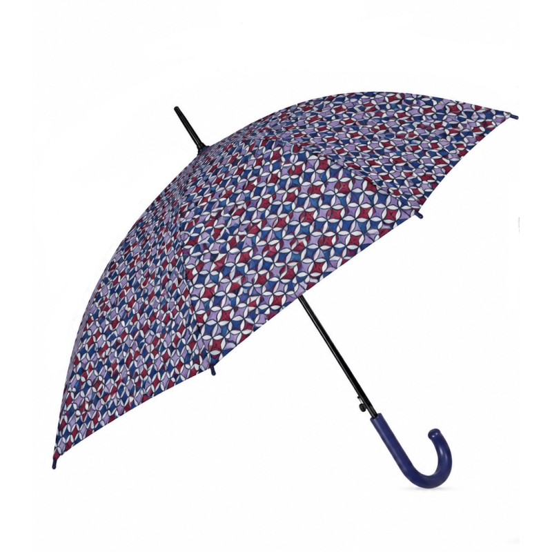Rain A-12072 Elegance, Ομπρέλα Μπαστούνι, Αυτόματη, Εμπριμέ Λευκό