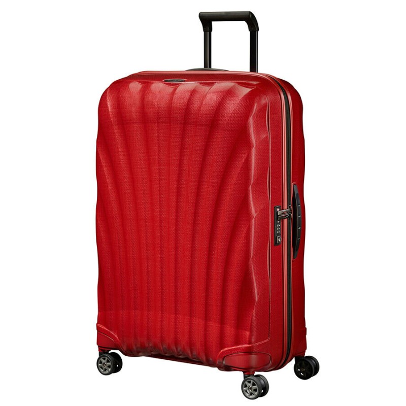 Samsonite 122861-1198 C-Lite Spinner, Βαλίτσα Mεγάλη, Πολυπροπυλένιο, Κόκκινο