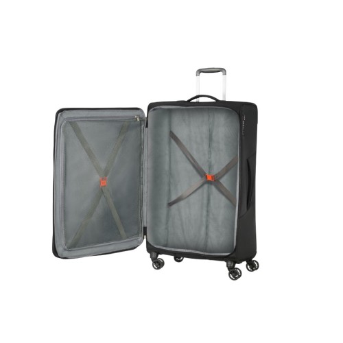 American Tourister 124891-1041 Summerfunk, Βαλίτσα Μεγάλη,Ύφασμα, Μαύρο