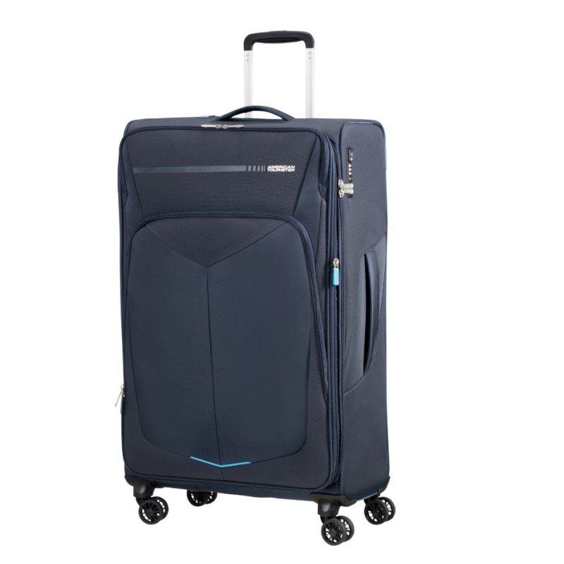 American Tourister 124891-1596 Summerfunk, Βαλίτσα Μεγάλη, Ύφασμα, Μπλε
