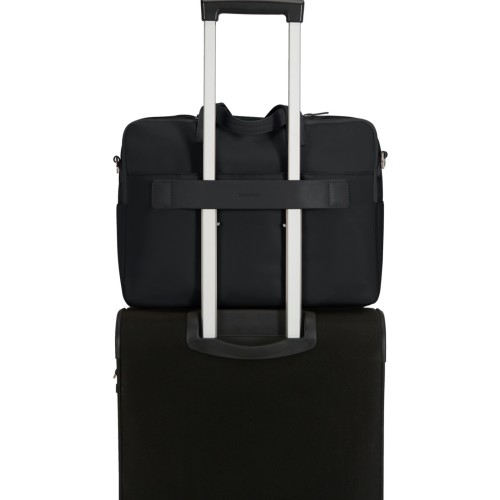 Samsonite 130663-1041 Eco Wave, Επαγγελματική Τσάντα Laptop, Ύφασμα, Μαύρο