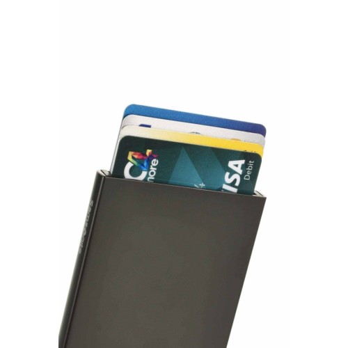 Samsonite 133888-1009 Alu Fit, Μεταλλική Slide Up Θήκη Καρτών, Γκρι
