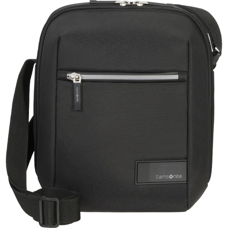 Samsonite 134545-1041 Litepoint, Ανδρικό Τσαντάκι Χιαστί, Ύφασμα, Μα΄υρο