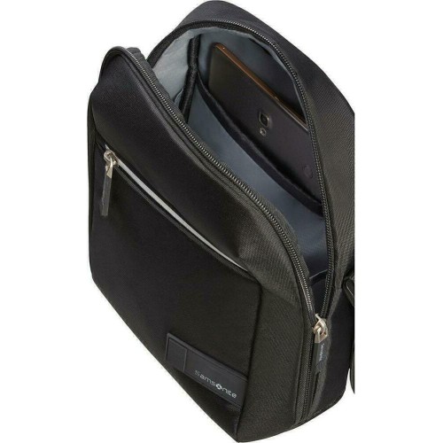Samsonite 134545-1041 Litepoint, Ανδρικό Τσαντάκι Χιαστί, Ύφασμα, Μα΄υρο