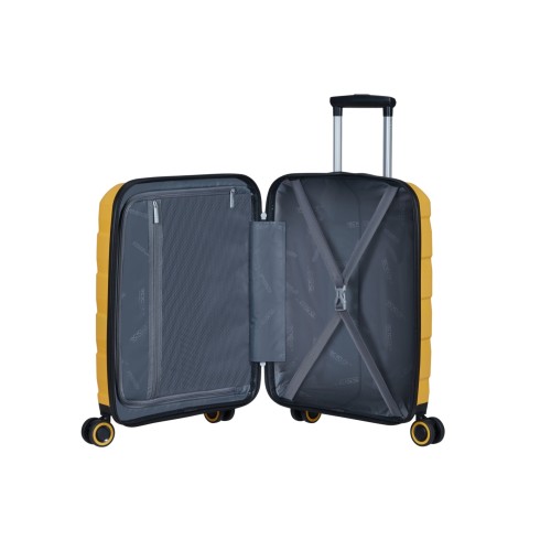 American Tourister 139254-1843 Air Move, Βαλίτσα Μικρή/Καμπίνας 55 x 40 x 20cm, Πολυπροπυλ΄ενιο, ΑΤΑΝ, Κίτρινο