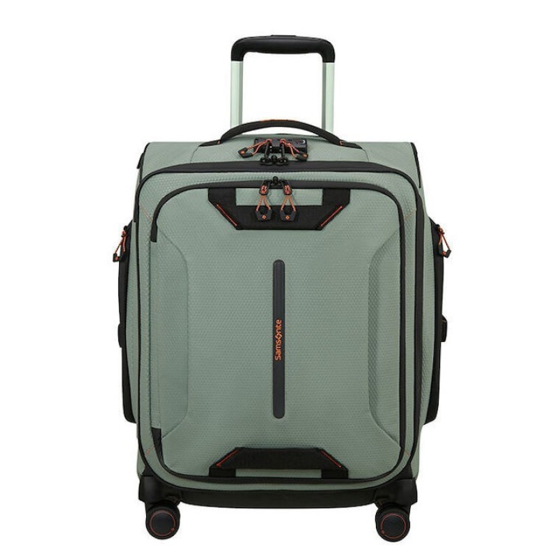 Samsonite 140885-2570 Ecodiver Spinner, Βαλίτσα Μικρή/Καμπίνας 55cm, Ύφασμα, ΑΤΑΝ, Ανοιχτό Πράσινο