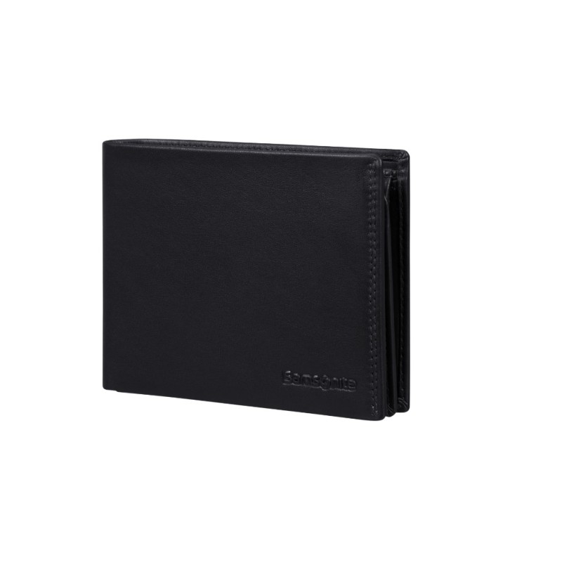 Samsonite 144446-1041 Attack, Ανδρικό Πορτοφόλι, Δ΄έρμα, Μαύρο