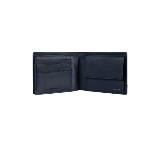 Samsonite 144537-1615 Pro DLX 6, Ανδρικό Πορτοφόλι, Δέρμα, Μπλε