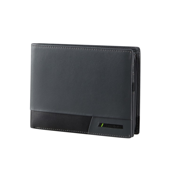 Samsonite 144537-A123 Pro DLX 6, Ανδρικό Πορτοφόλι, Δέρμα, Γκρι