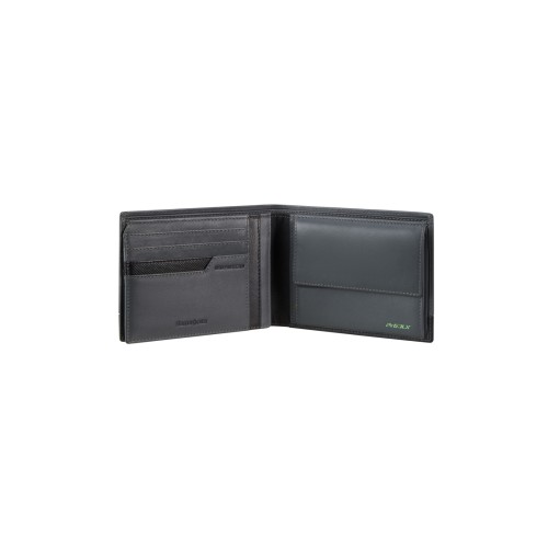 Samsonite 144537-A123 Pro DLX 6, Ανδρικό Πορτοφόλι, Δέρμα, Γκρι