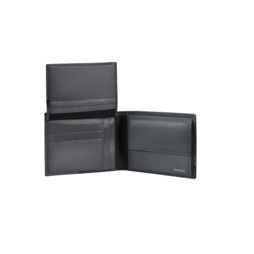 Samsonite 144537-A123 Pro DLX 6, Ανδρικό Πορτοφόλι, Δέρμα, Γκρι