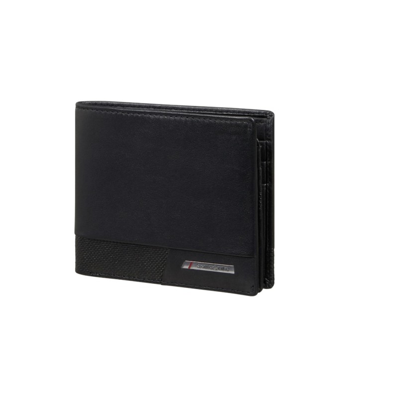 Samsonite 144549-1041 Pro-Dlx 6 Slg, Ανδρικό Πορτοφόλι, Δερμάτινο, Μαύρο
