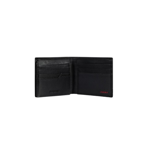 Samsonite 144549-1041 Pro-Dlx 6 Slg, Ανδρικό Πορτοφόλι, Δερμάτινο, Μαύρο