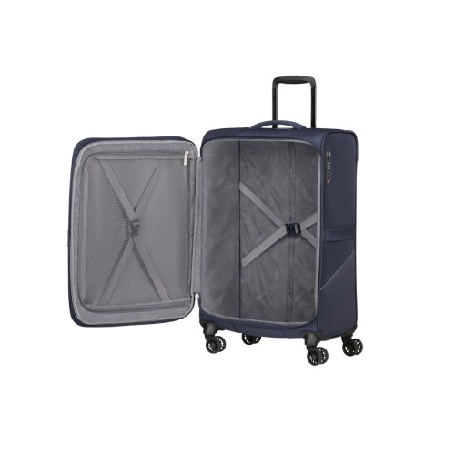 American Tourister 149499-1596 SummerRide, Βαλίτσα Μεσαία 69 x 43 x 29cm, Ύφασμα, ATAN, Μπλε