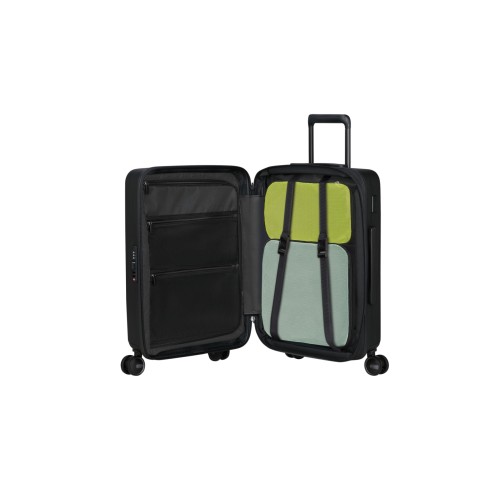 Samsonite 150702-1041 Restackd, Βαλίτσα Μικρή/Καμπίνας 55 x 40 x 20 cm, Πολυπροπυλένιο, ΑΤΑΝ, Μαύρο