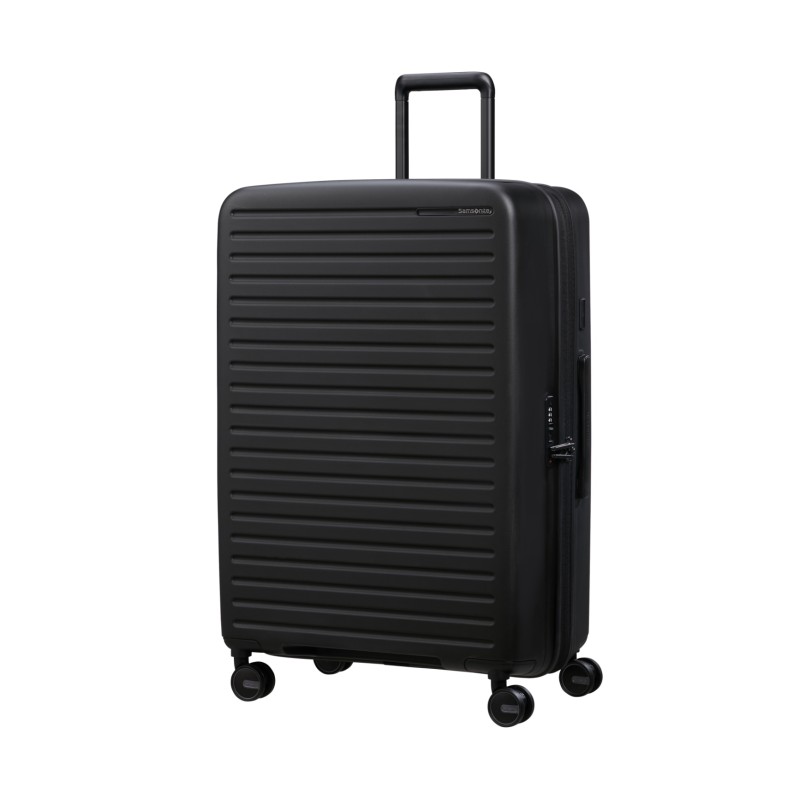 Samsonite 150705-1041 Restackd, Βαλίτσα Μεγάλη 75 x 51 x 29 cm, Πολυπροπυλένιο, ΑΤΑΝ, Μαύρο