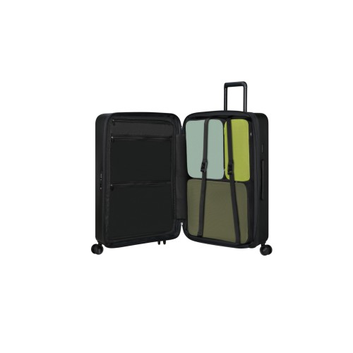 Samsonite 150705-1041 Restackd, Βαλίτσα Μεγάλη 75 x 51 x 29 cm, Πολυπροπυλένιο, ΑΤΑΝ, Μαύρο