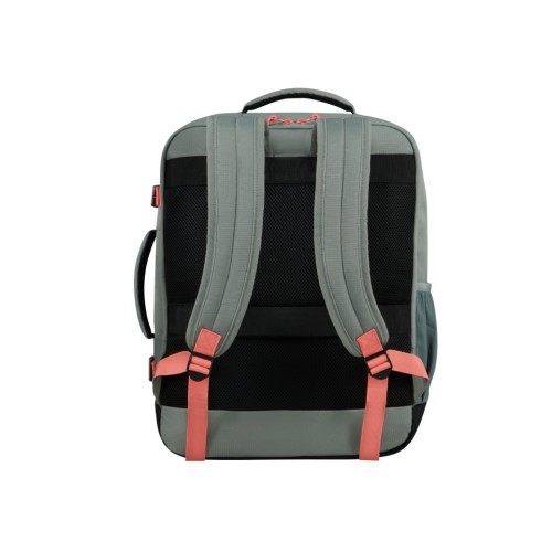 American Tourister 150909-A635 TakeTwoCabin, Σακίδιο Πλάτης, Ύφασμα, Πράσινο-Κοραλί