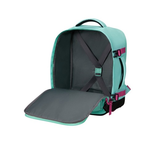 American Tourister 150909-B026 TakeTwoCabin, Σακίδιο Πλάτης, Ύφασμα, Μέντα-Φούξια
