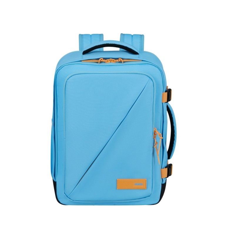 American Tourister 150909-Β025 TakeTwoCabin, Σακίδιο Πλάτης, Ύφασμα, Γαλάζιο-Πορτοκαλί