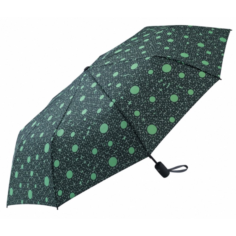 Rain 1511A, Ομπρέλα Αυτόματη, Αντιανεμική, Εμπριμέ Πράσινο
