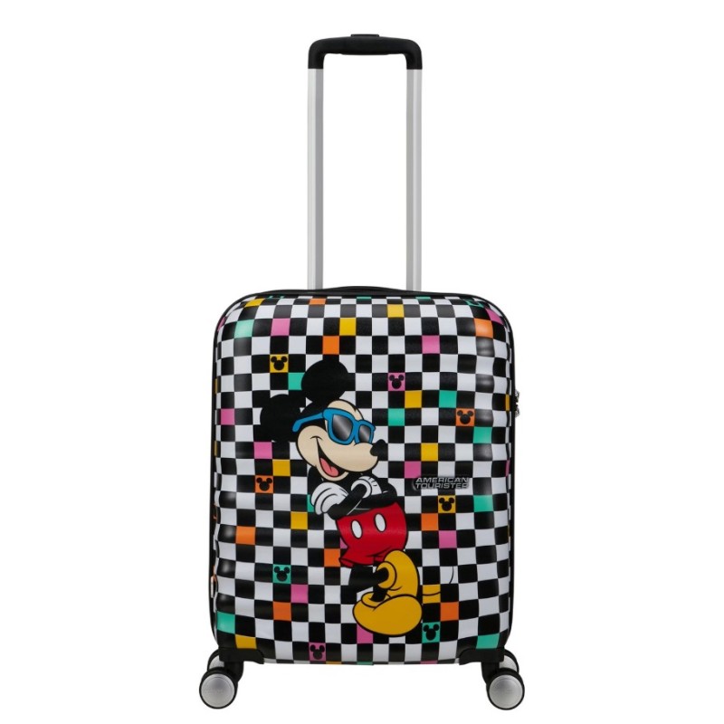 American Tourister 152579-A080 Mickey Check, Βαλίτσα Μικρή/Καμπίνας 55 × 40 × 20cm, Σκληρή, Πολύχρωμο