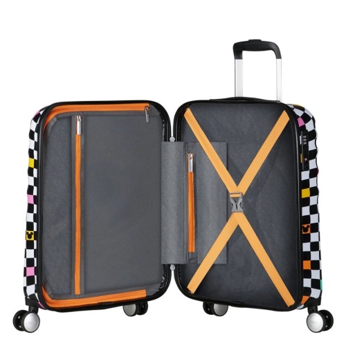American Tourister 152579-A080 Mickey Check, Βαλίτσα Μικρή/Καμπίνας 55 × 40 × 20cm, Σκληρή, Πολύχρωμο