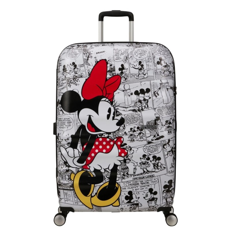 American Tourister 152584-7484 Disney Wavebreaker Minnie Comics, Βαλίτσα Μεγάλη, Σκληρή, Λευκό