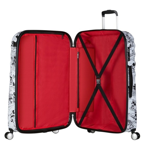 American Tourister 152584-7484 Disney Wavebreaker Minnie Comics, Βαλίτσα Μεγάλη, Σκληρή, Λευκό