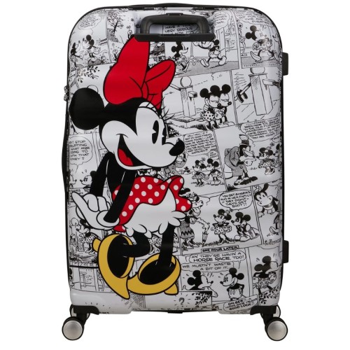 American Tourister 152584-7484 Disney Wavebreaker Minnie Comics, Βαλίτσα Μεγάλη, Σκληρή, Λευκό