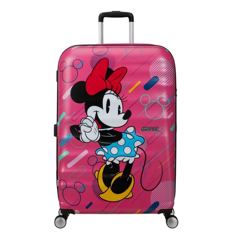 American Tourister 152584-9846 Disney Wavebreaker Minnie Future Pop, Βαλίτσα Μεγάλη, Σκληρή, Ροζ